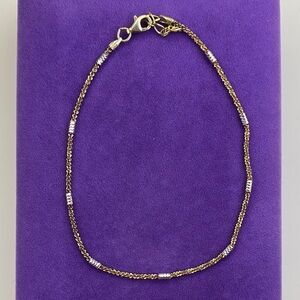 💛 Vintage 925 Gold Plated Diamond Cut Bracelet